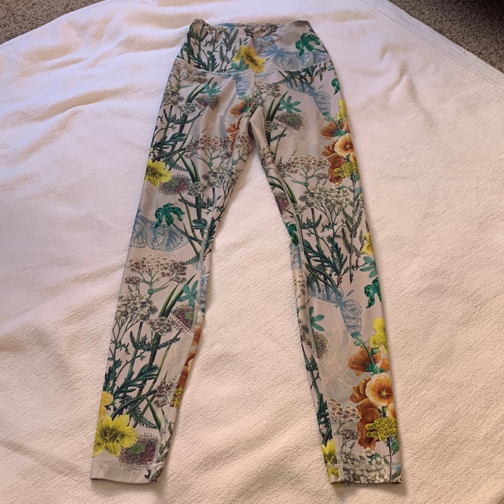 Botanical Print Yoga Leggings